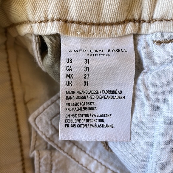 American Eagle Outfitters Slim Fit Workwear w/AE Flex Khaki Shorts - Picture 5 of 5